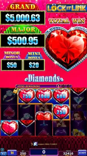 USA Classic Slot Game Casino Machine Lock It Link con la cassa dell'accettatore di banconote